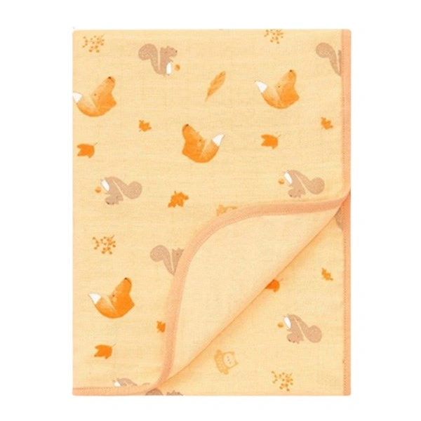 Khăn xô cotton Lullaby NH638P 95x75 cm - Màu cam in cáo