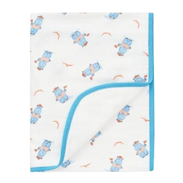 Khăn xô cotton Lullaby NH638P 95x75 cm - Màu cam in cáo 3