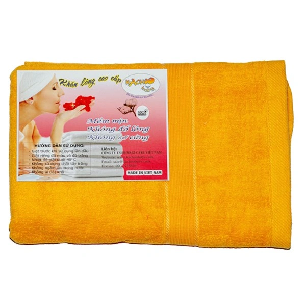 Khăn tắm cotton KACHOOBABY 50x100 cm - Màu ngẫu nhiên 1