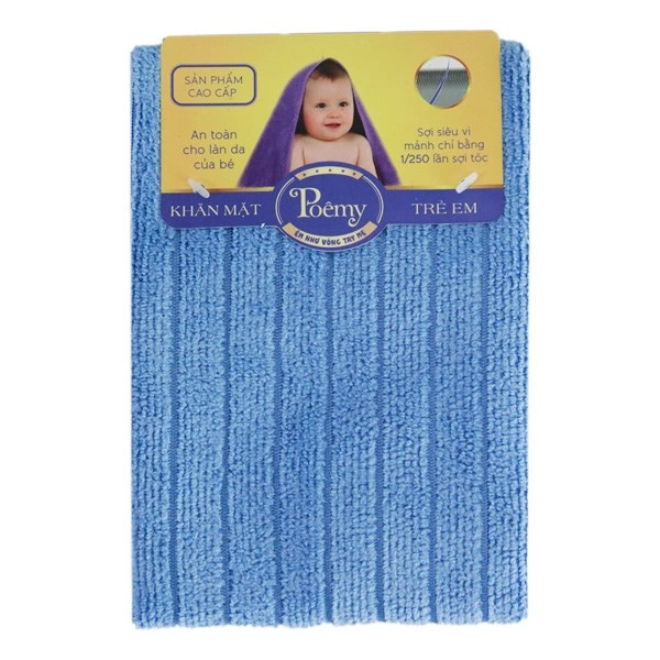 Khăn tắm polyester Poemy 3 lớp 49x100 cm - Màu ngẫu nhiên 1