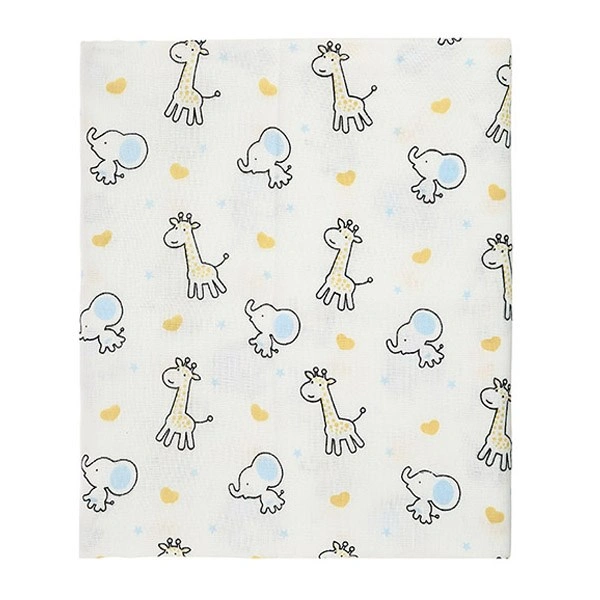 Khăn tắm cotton Bessla 2 lớp 90x100 cm - Hình thú 1