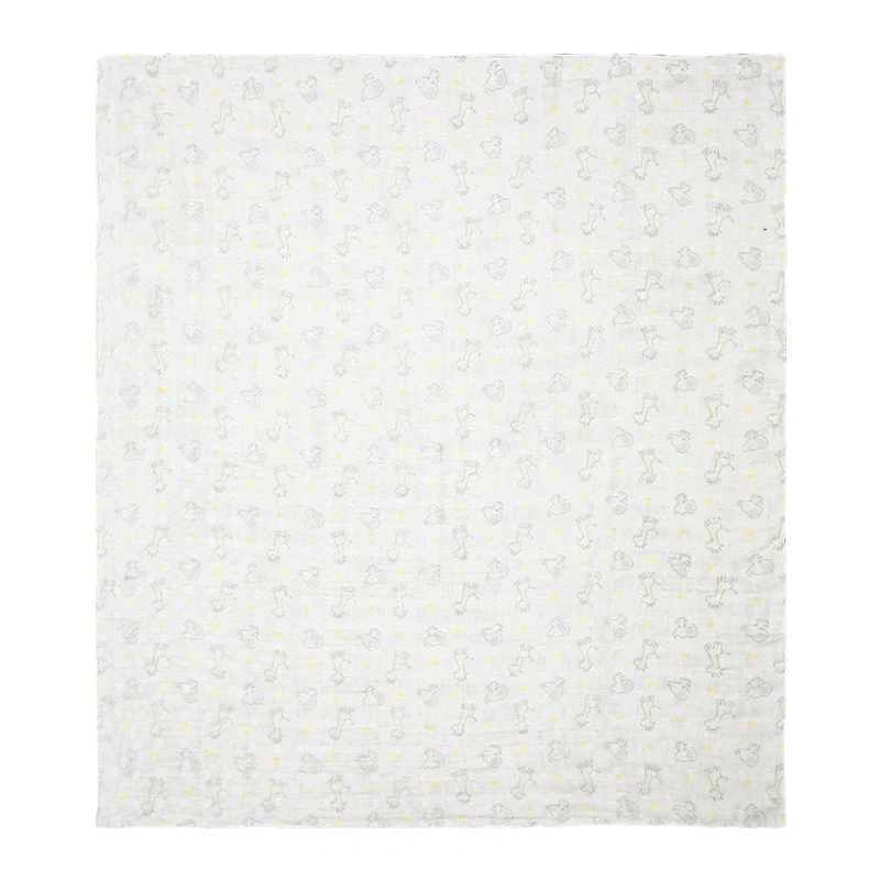 Khăn tắm cotton Bessla 2 lớp 90x100 cm - Hình thú 4