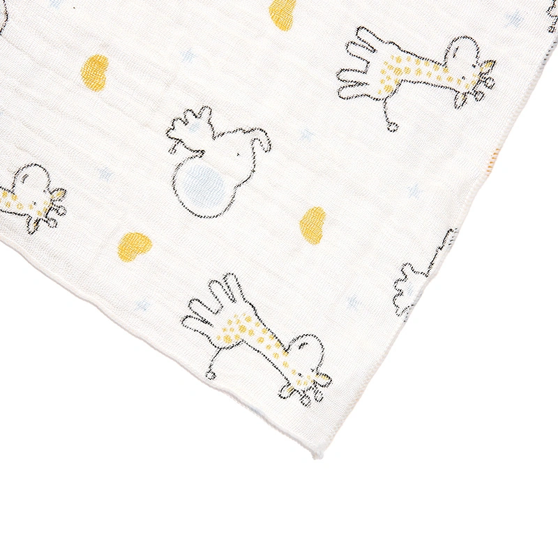 Khăn tắm cotton Bessla 2 lớp 90x100 cm - Hình thú 5