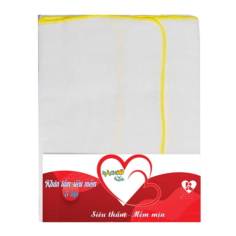 Khăn tắm cotton KACHOOBABY 5 lớp 75x84 cm - Màu ngẫu nhiên 2