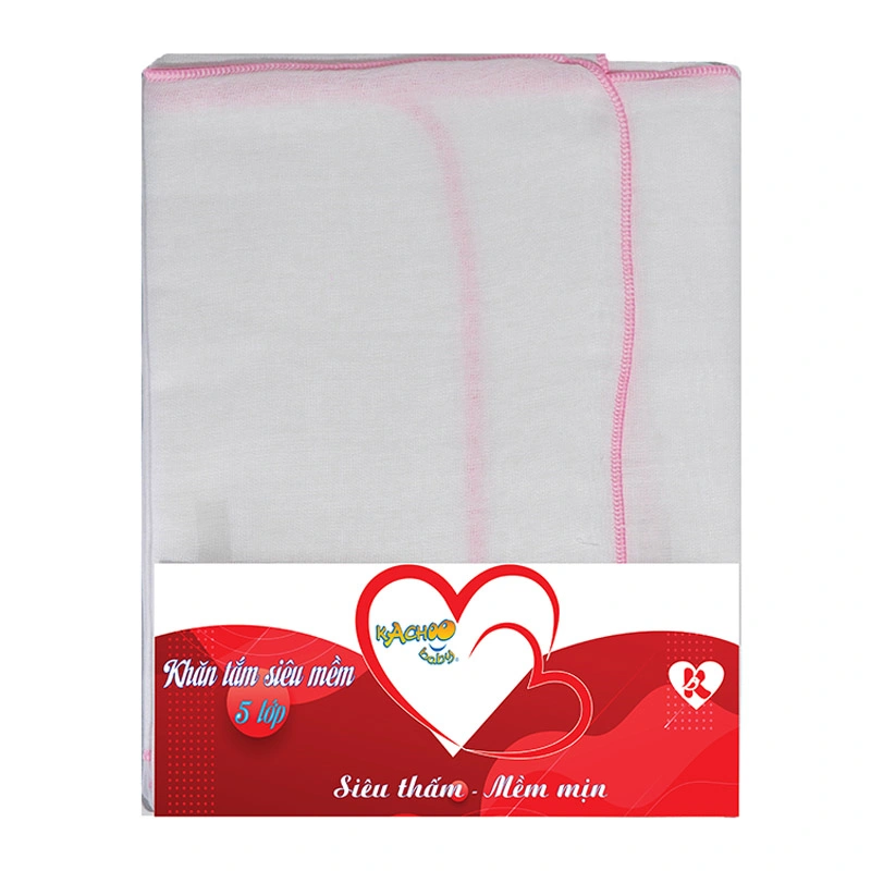 Khăn tắm cotton KACHOOBABY 5 lớp 75x84 cm - Màu ngẫu nhiên 3