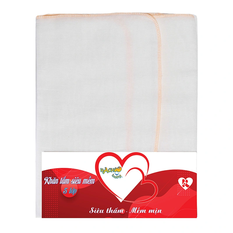 Khăn tắm cotton KACHOOBABY 5 lớp 75x84 cm - Màu ngẫu nhiên 4