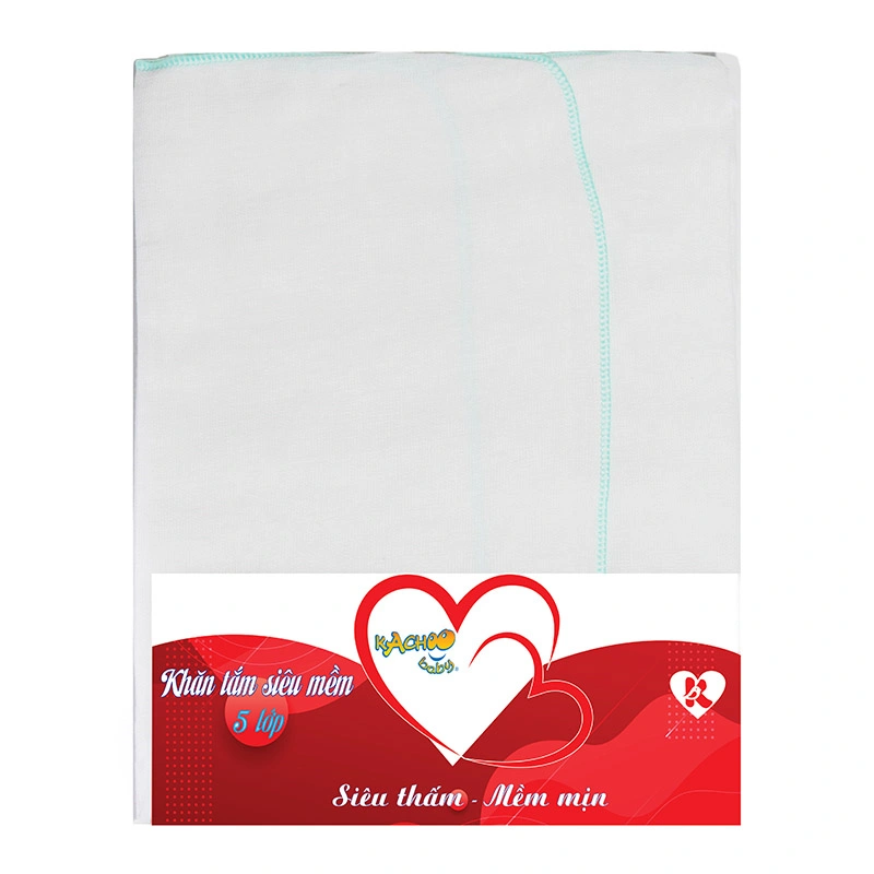 Khăn tắm cotton KACHOOBABY 5 lớp 75x84 cm - Màu ngẫu nhiên 5