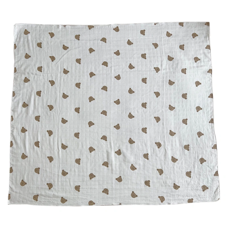 Khăn tắm sợi tre Bessla 2 lớp 90x100 cm - Hoa tulip 11