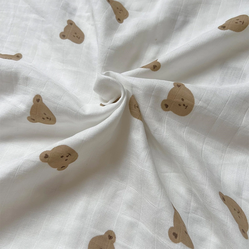 Khăn tắm sợi tre Bessla 2 lớp 90x100 cm - Hoa tulip 12