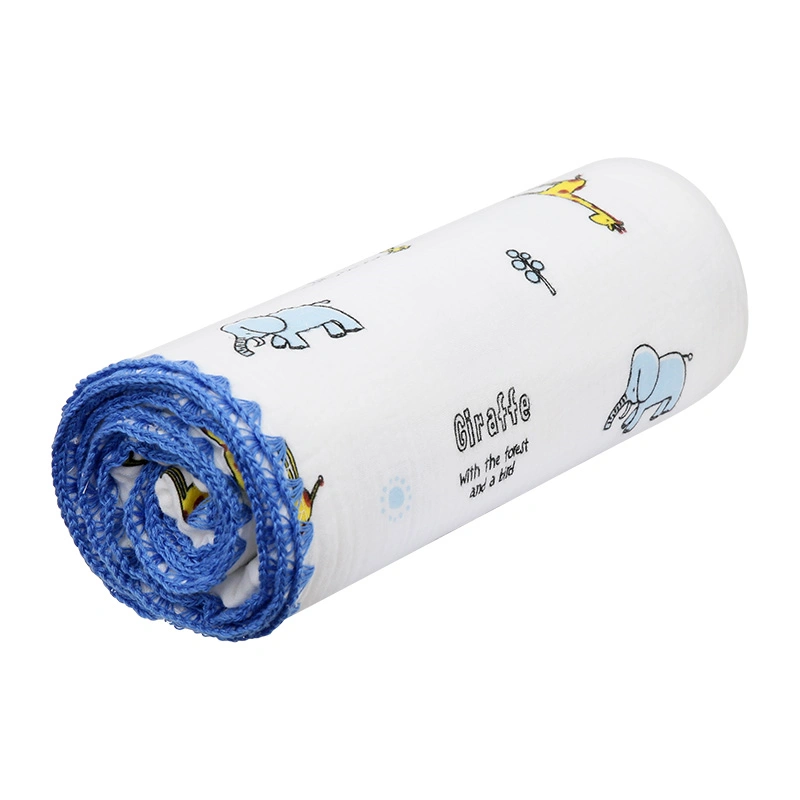 Chăn xô viền cotton TOP KIDS 4 lớp 110x110 cm - Màu ngẫu nhiên 4