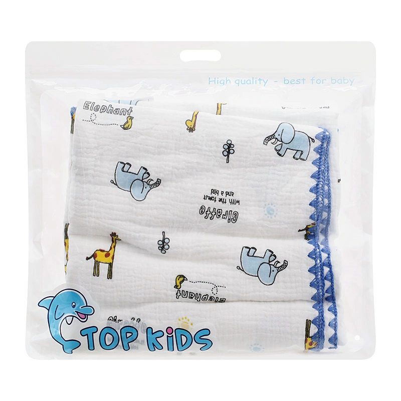 Chăn xô viền cotton TOP KIDS 4 lớp 110x110 cm - Màu ngẫu nhiên 8