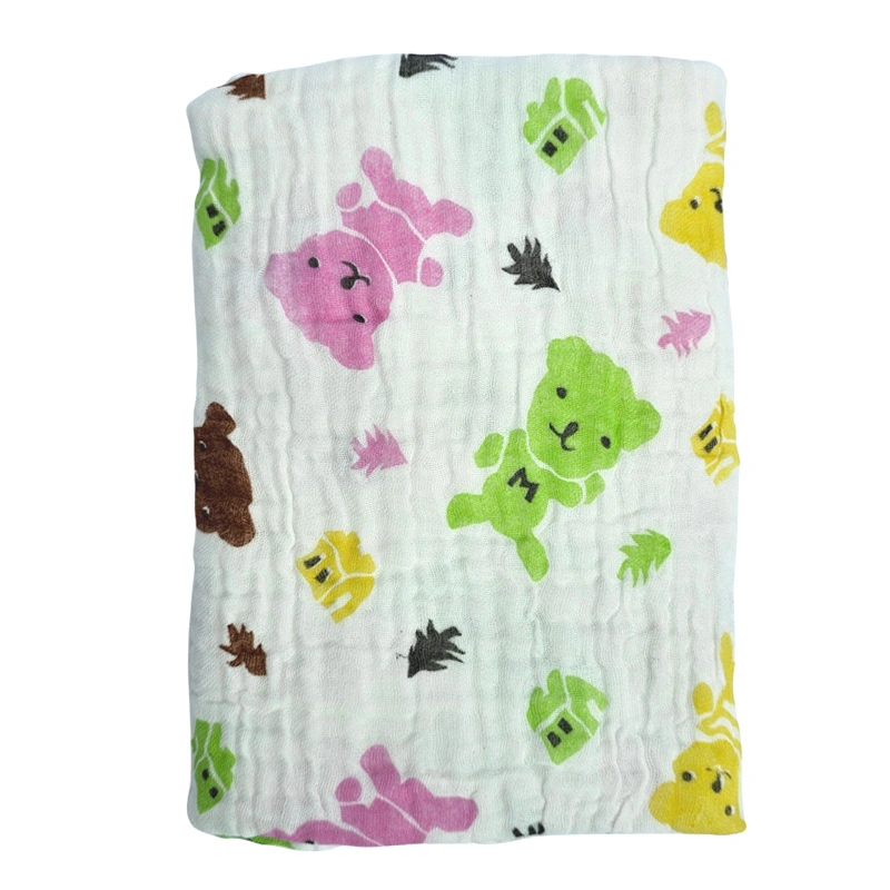 Khăn tắm nhăn cotton KACHOOBABY 4 lớp 95x105 cm - Màu ngẫu nhiên 2