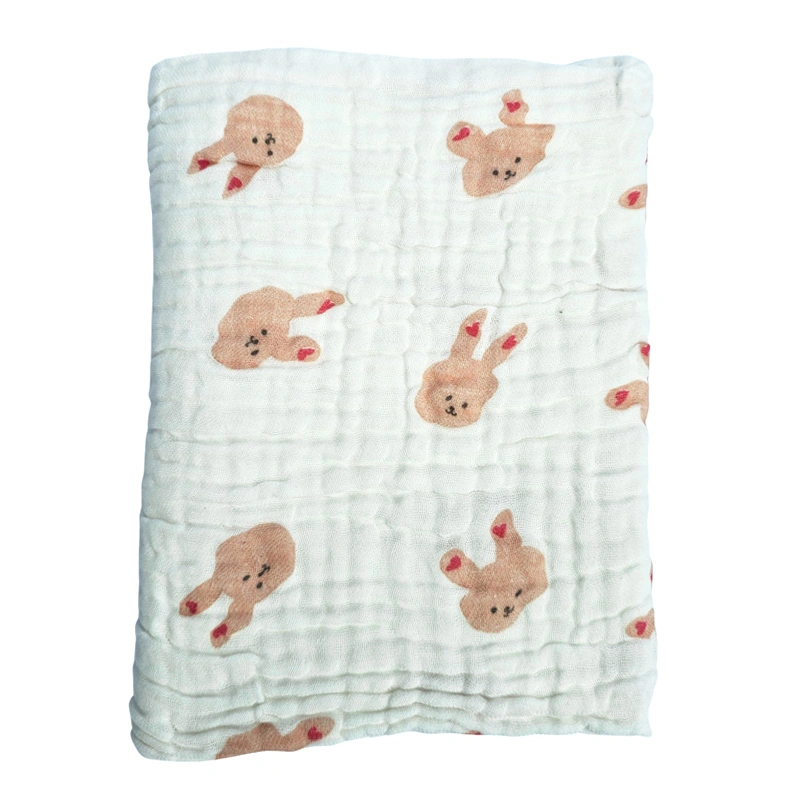 Khăn tắm nhăn cotton KACHOOBABY 4 lớp 95x105 cm - Màu ngẫu nhiên 5