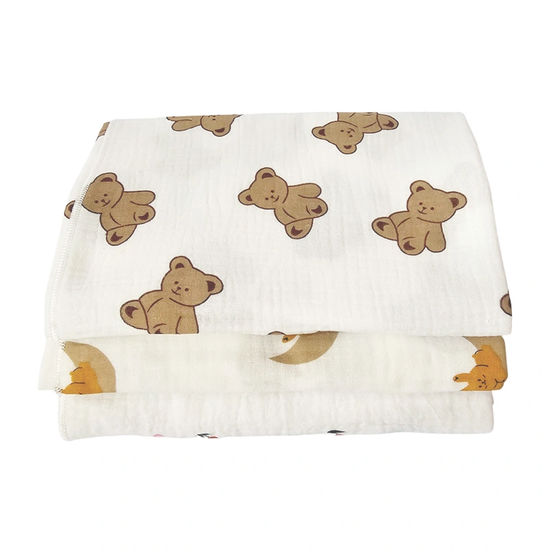 Khăn tắm nhăn cotton KACHOOBABY 2 lớp 85x95 cm - Hoạ tiết ngẫu nhiên 6