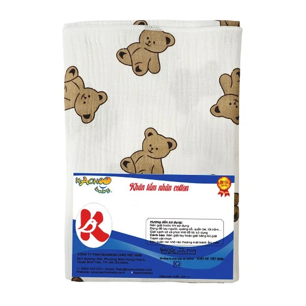 Khăn tắm KACHOOBABY hoạ tiết ngẫu nhiên