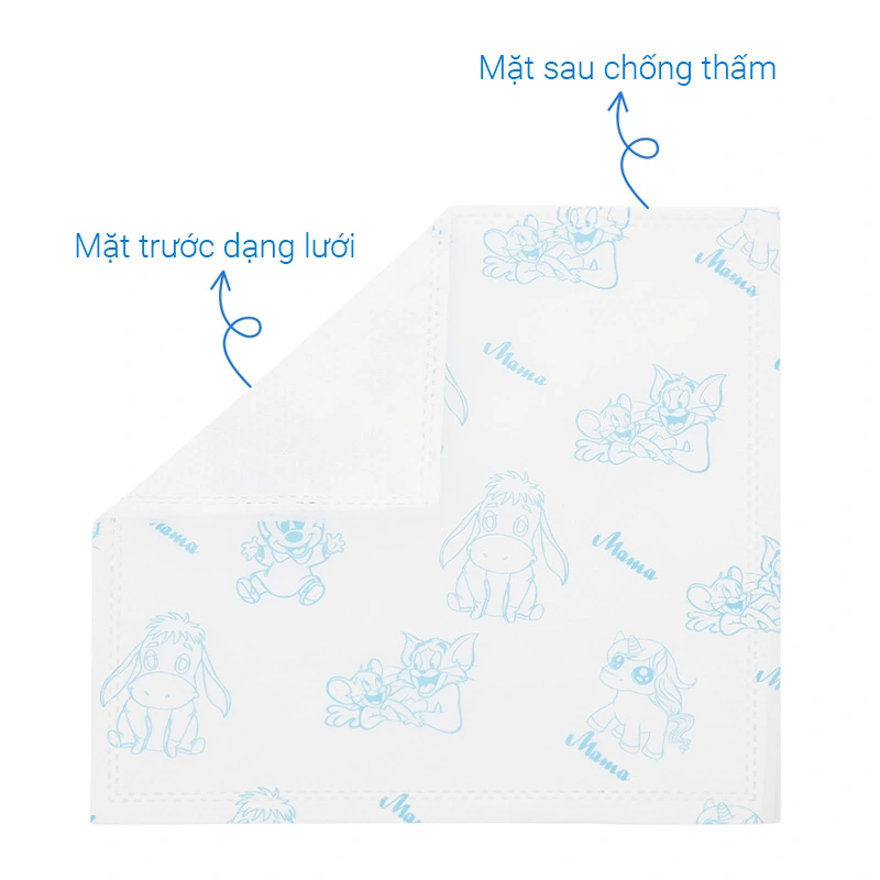30 tấm lót Mama 20x20 cm - Màu trắng 5