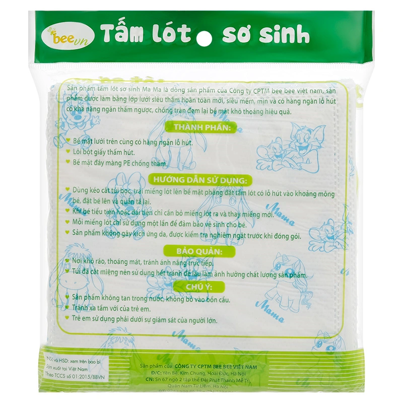 30 tấm lót Mama 20x20 cm - Màu trắng 7