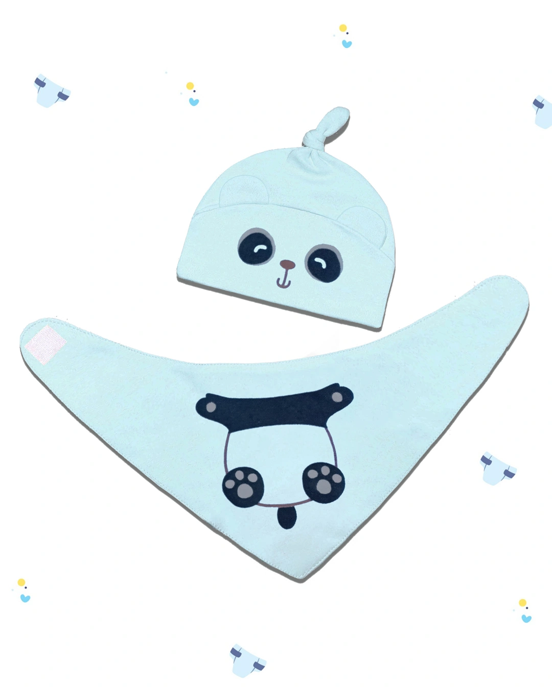 Bộ nón, yếm tam giác hình thú BabyMommy - Màu ngẫu nhiên (0 - 6 tháng) 2
