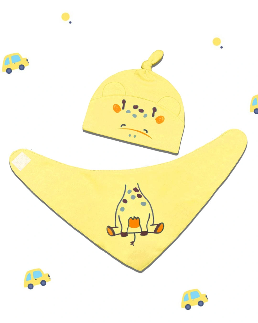 Bộ nón, yếm tam giác hình thú BabyMommy - Màu ngẫu nhiên (0 - 6 tháng) 4