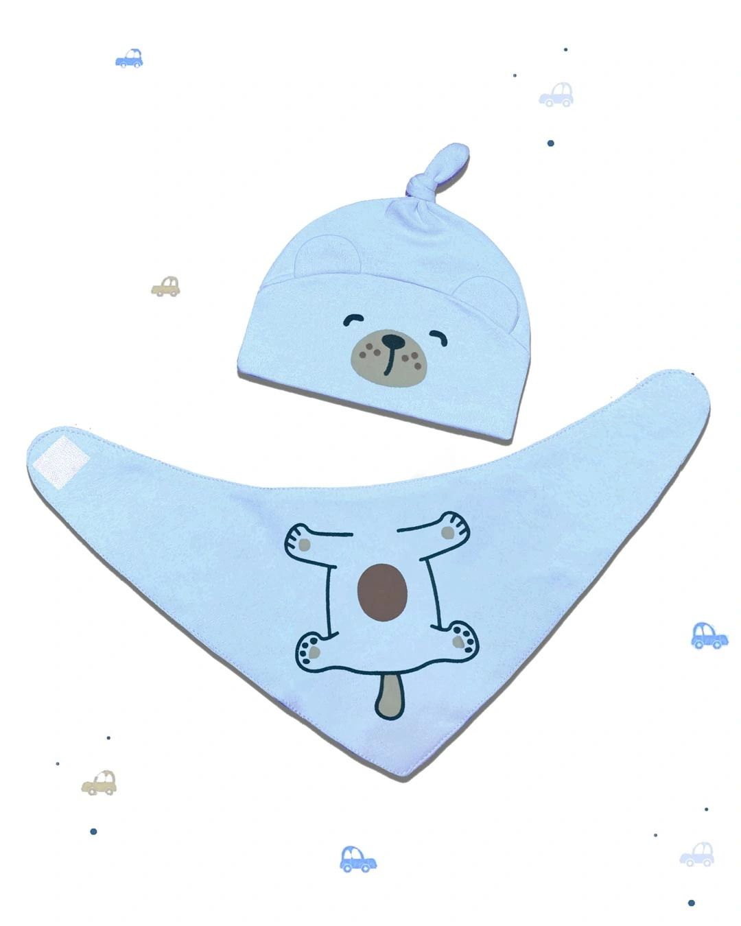 Bộ nón, yếm tam giác hình thú BabyMommy - Màu ngẫu nhiên (0 - 6 tháng) 5