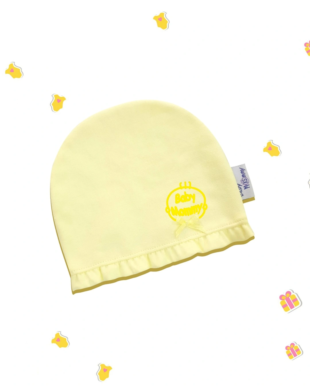 Nón sơ sinh bèo bé gái BabyMommy - Màu ngẫu nhiên (0 - 6 tháng) 2