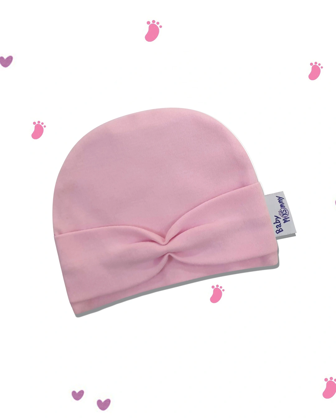 Nón sơ sinh nơ bé gái BabyMommy - Màu ngẫu nhiên (0 - 6 tháng) 3