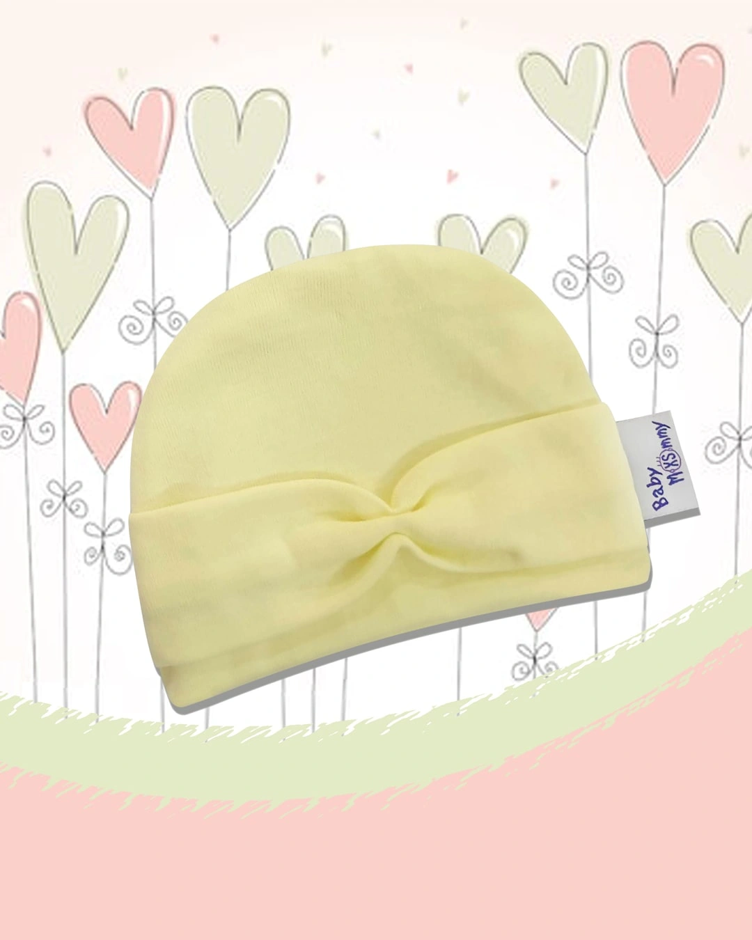 Nón sơ sinh nơ bé gái BabyMommy - Màu ngẫu nhiên (0 - 6 tháng) 5