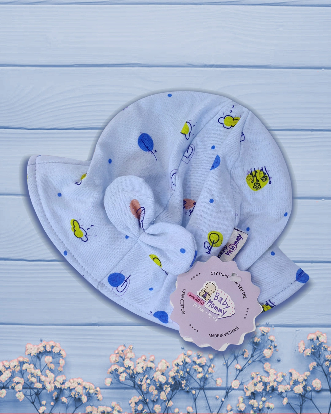 Nón vành bo chun BabyMommy size S - Màu ngẫu nhiên (0 - 6 tháng) 13