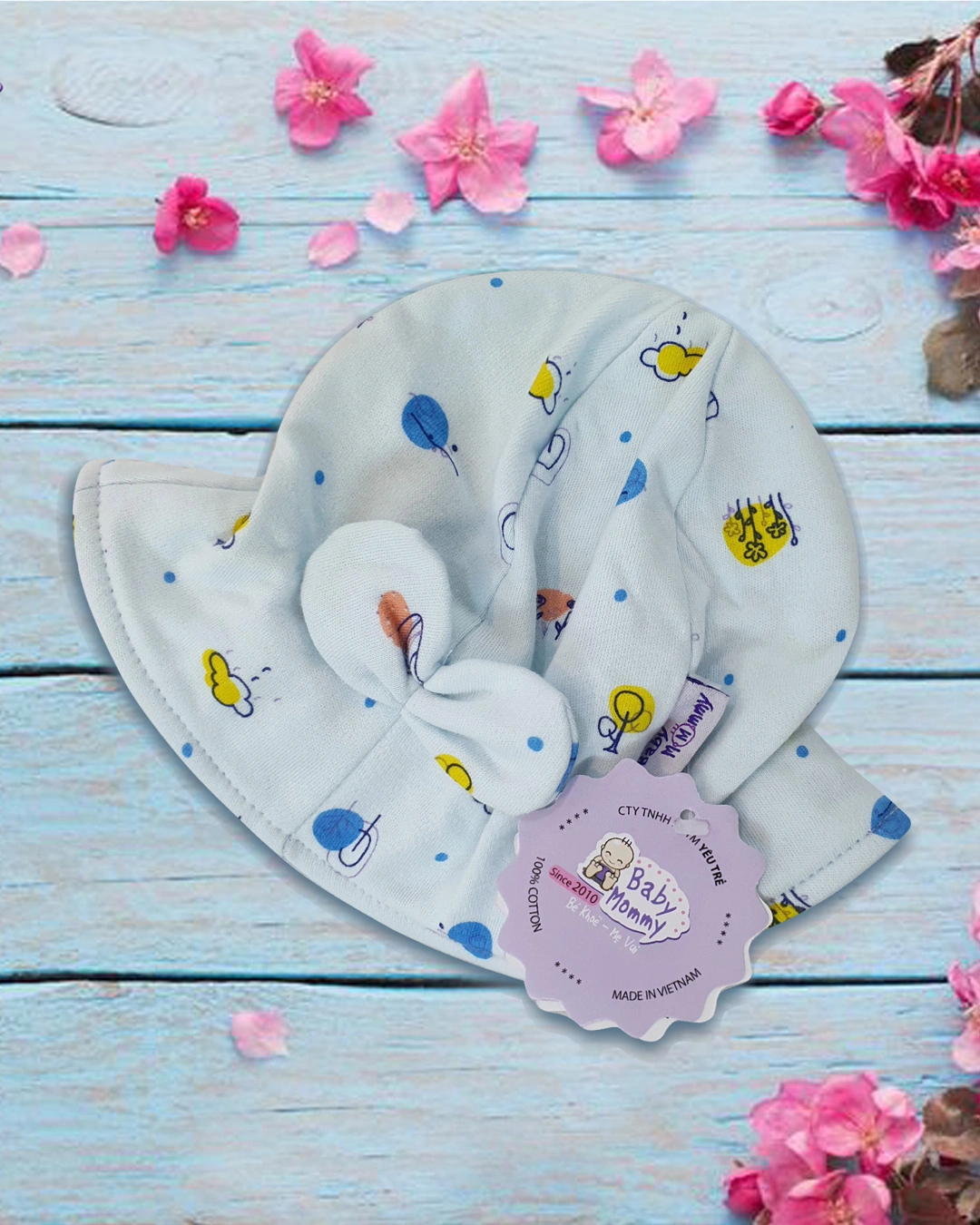 Nón vành bo chun BabyMommy size S - Màu ngẫu nhiên (0 - 6 tháng) 11