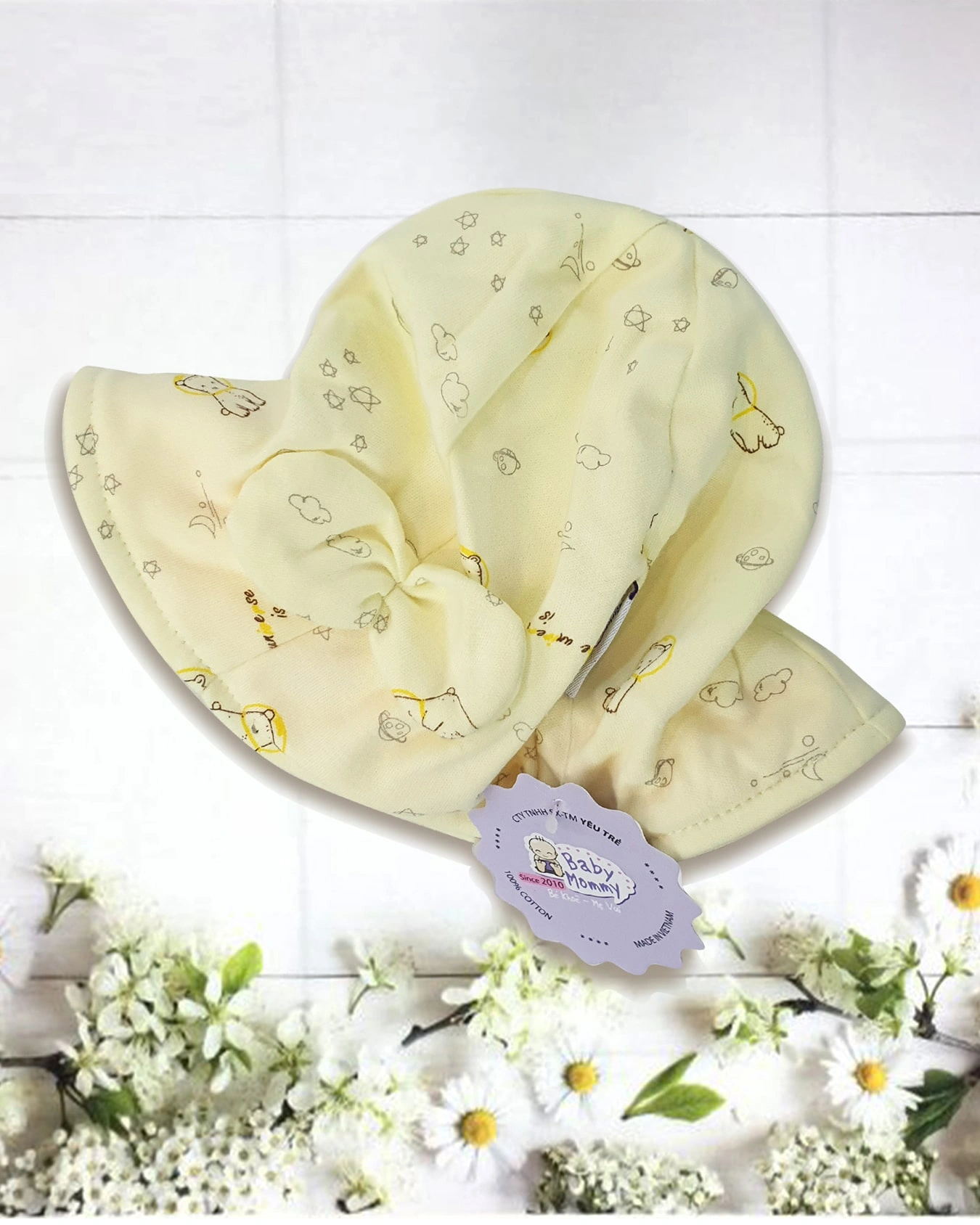 Nón vành bo chun BabyMommy size S - Màu ngẫu nhiên (0 - 6 tháng) 5
