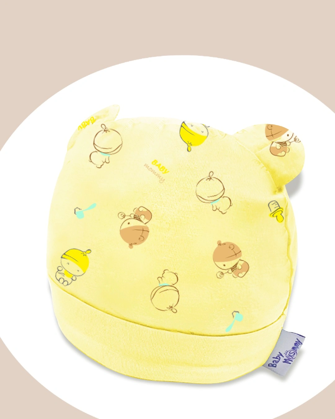 Nón tai thú in họa tiết BabyMommy - Màu ngẫu nhiên (0 - 6 tháng) 3