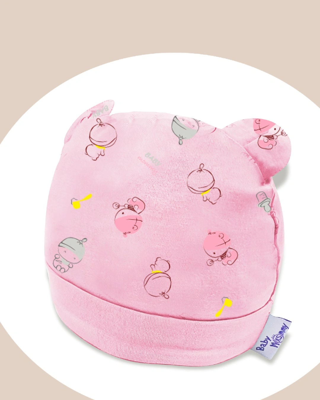Nón tai thú in họa tiết BabyMommy - Màu ngẫu nhiên (0 - 6 tháng) 4