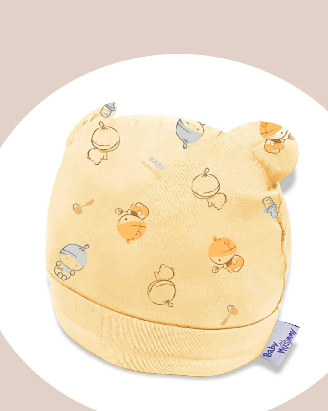 Nón tai thú in họa tiết BabyMommy - Màu ngẫu nhiên (0 - 6 tháng) 5