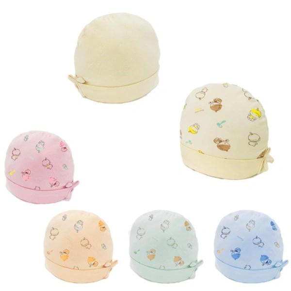Nón sơ sinh 2 lớp in họa tiết BabyMommy - Màu ngẫu nhiên (0 - 6 tháng) 1