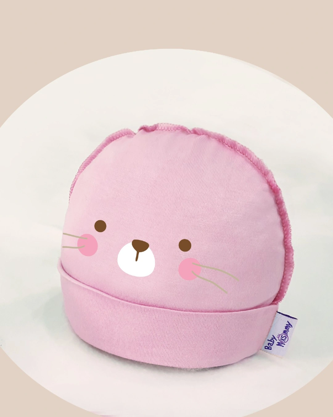 Nón sơ sinh bo in hình thú BabyMommy - Màu ngẫu nhiên (0 - 6 tháng) 4