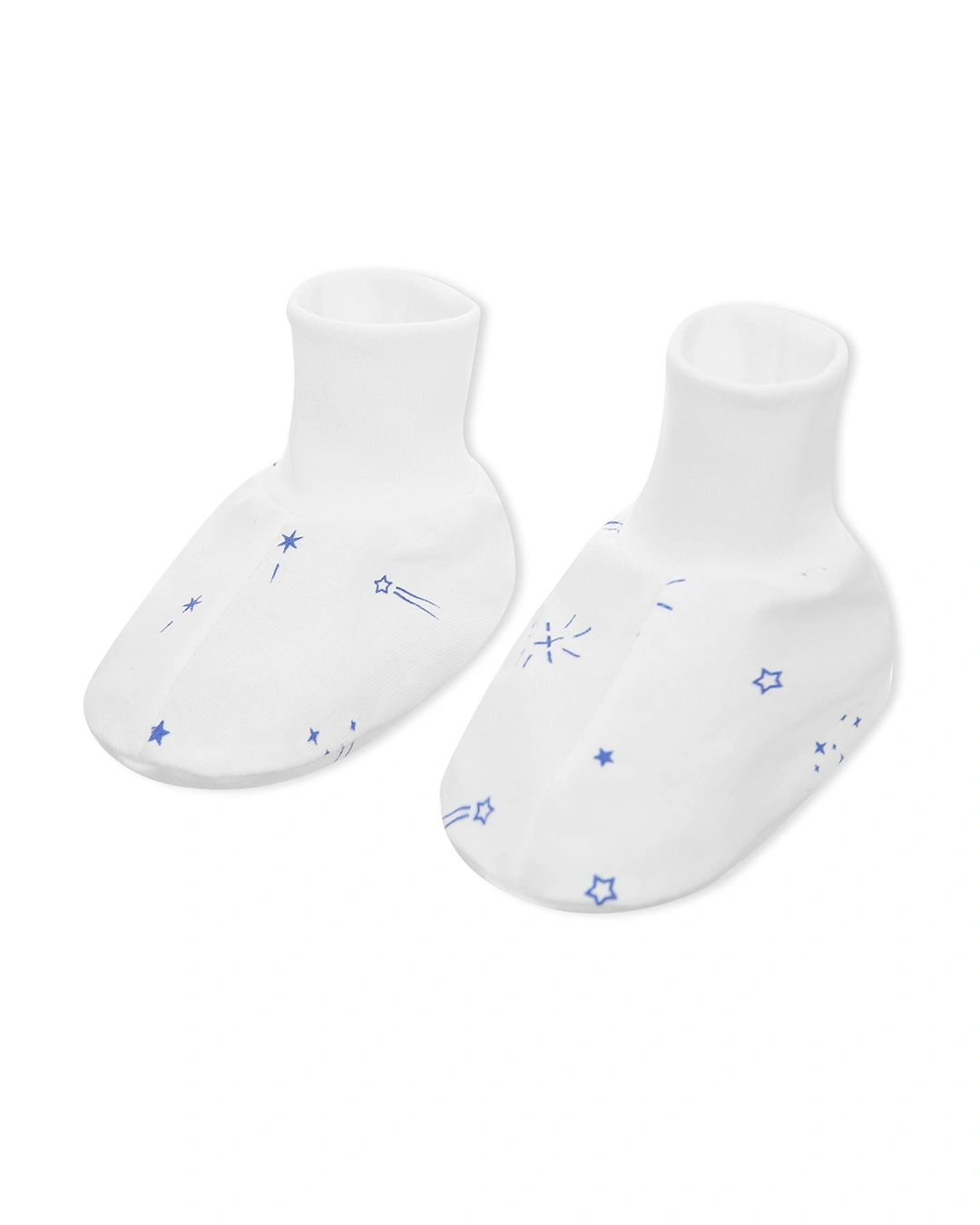 Set nón, bao tay bao chân in hình cây thông IQ Baby màu trắng (0 - 3 tháng) 14