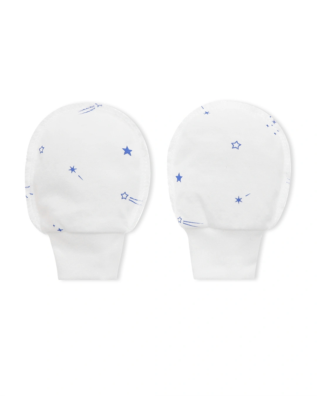 Set nón, bao tay bao chân in hình cây thông IQ Baby màu trắng (0 - 3 tháng) 12