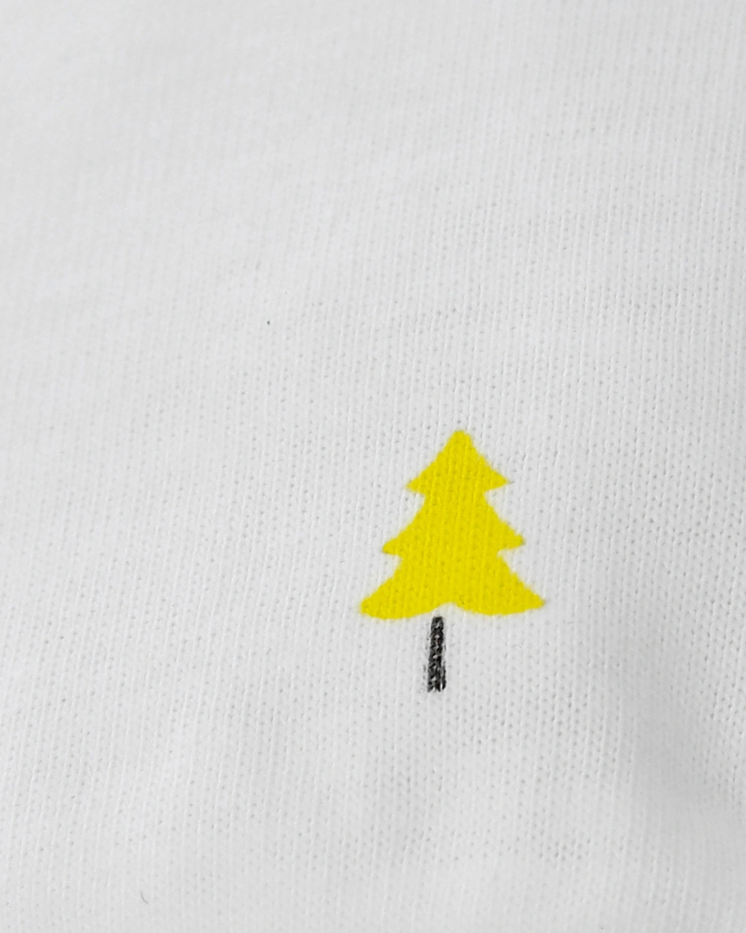 Set nón, bao tay bao chân in hình cây thông IQ Baby màu trắng (0 - 3 tháng) 9