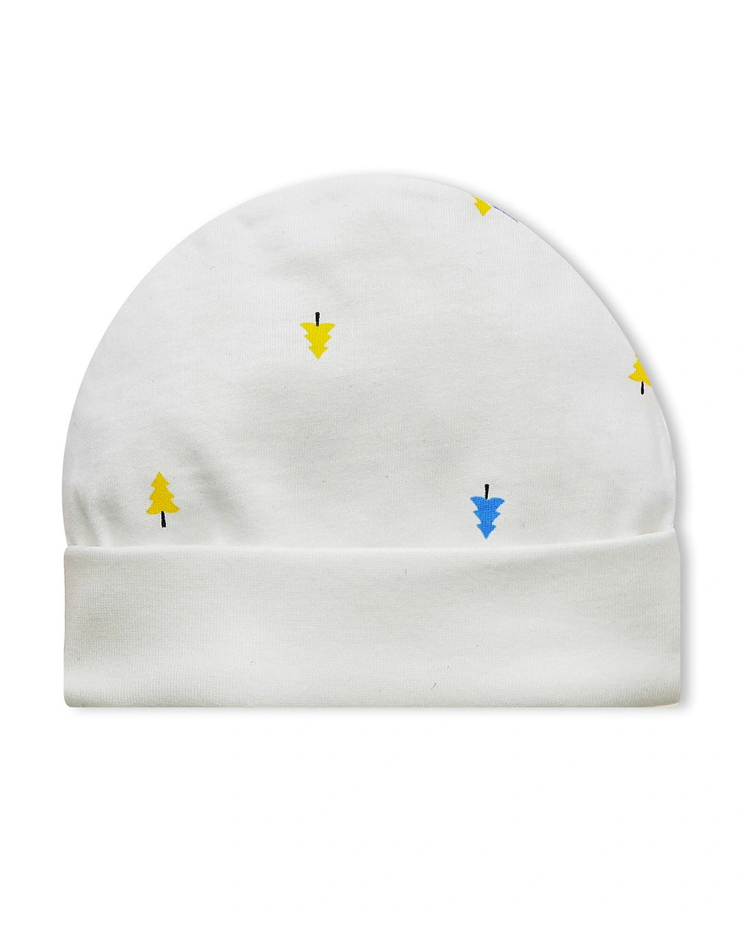 Set nón, bao tay bao chân in hình cây thông IQ Baby màu trắng (0 - 3 tháng) 2