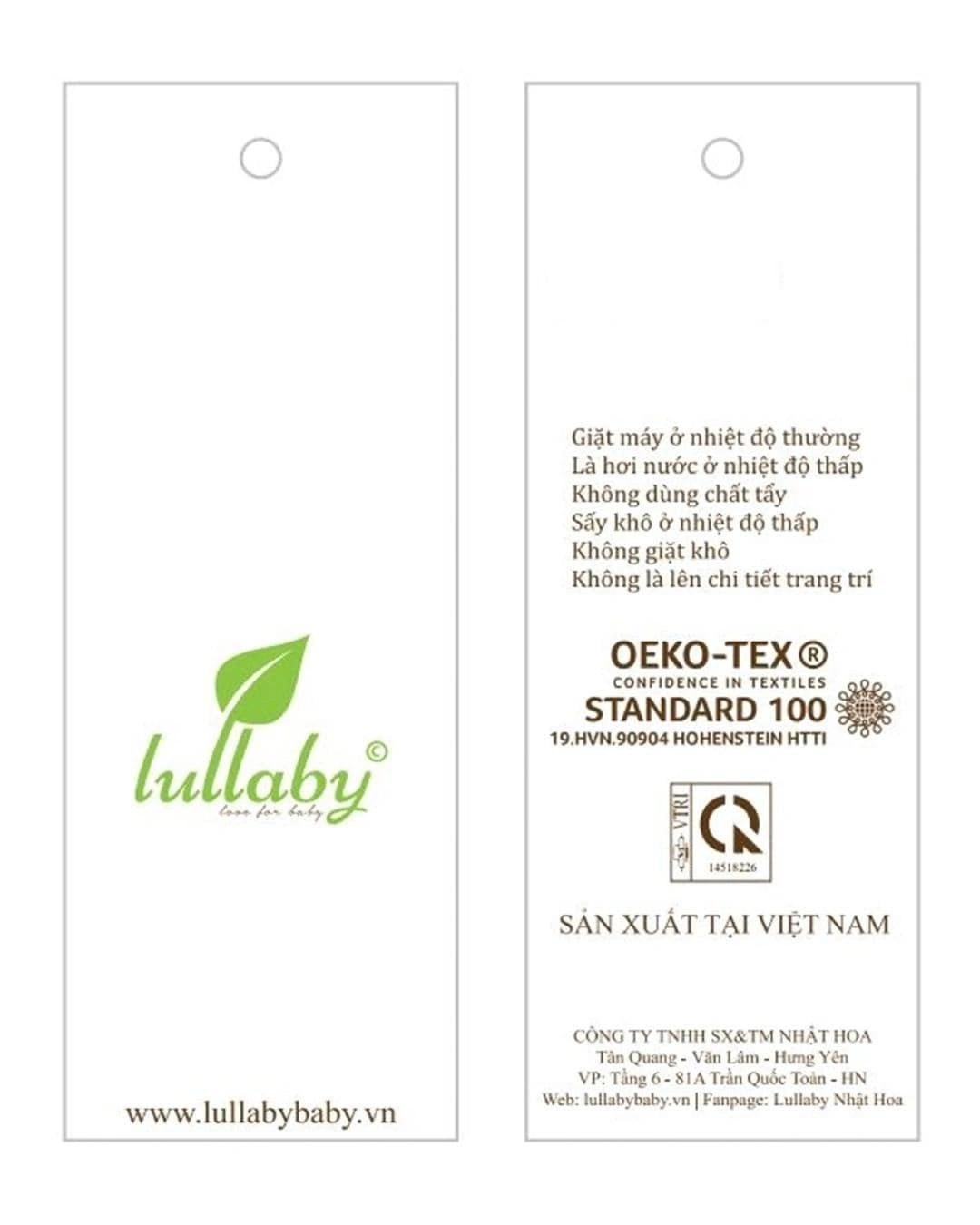 Set nón, bao tay bao chân in hoa Lullaby NH283V màu trắng (0 - 3 tháng) 12