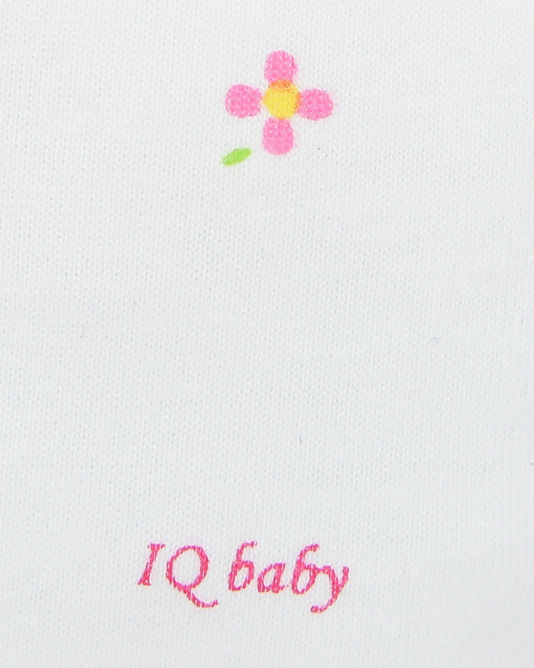 Set nón, bao tay bao chân in hoa hồng IQ Baby màu trắng (0 - 3 tháng) 9