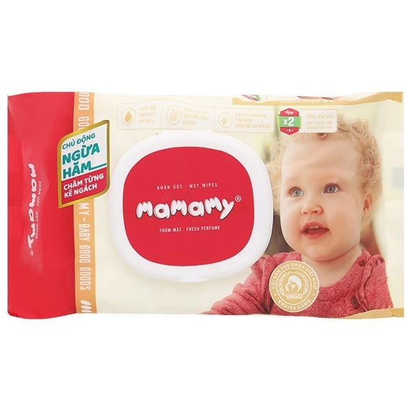KHĂN ƯỚT MAMAMY 80 TỜ CÓ MÙI