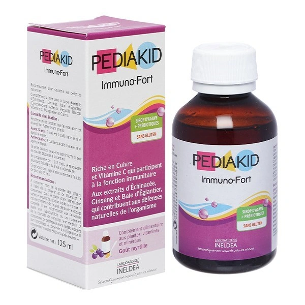 Siro Pediakid Immuno Fort hỗ trợ sức đề kháng 125 ml (từ 1 tháng) 1