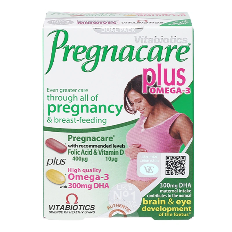 Vitabiotics Pregnacare Plus Omega 3 bổ sung vitamin và khoáng chất, 56 viên dạng viên 2
