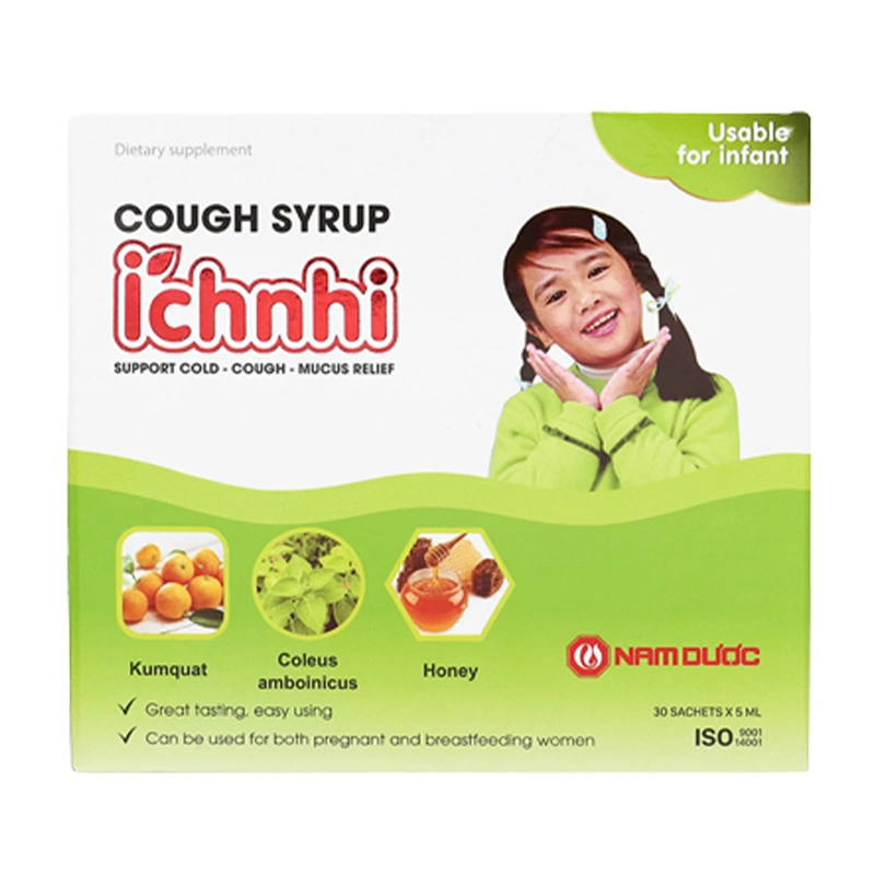 Siro Nam Dược Ích Nhi giảm ho, cảm và tiêu đờm, 30 gói dạng uống (từ 0 tháng) 2