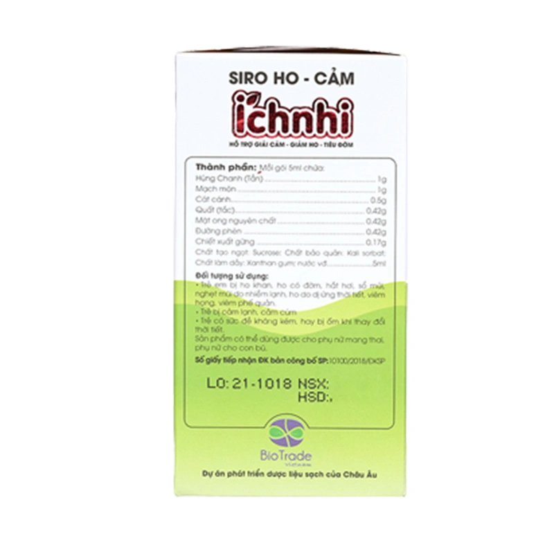 Siro Nam Dược Ích Nhi giảm ho, cảm và tiêu đờm, 30 gói dạng uống (từ 0 tháng) 4