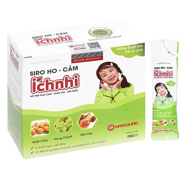Siro Nam Dược Ích Nhi giảm ho, cảm và tiêu đờm, 30 gói dạng uống (từ 0 tháng) 1