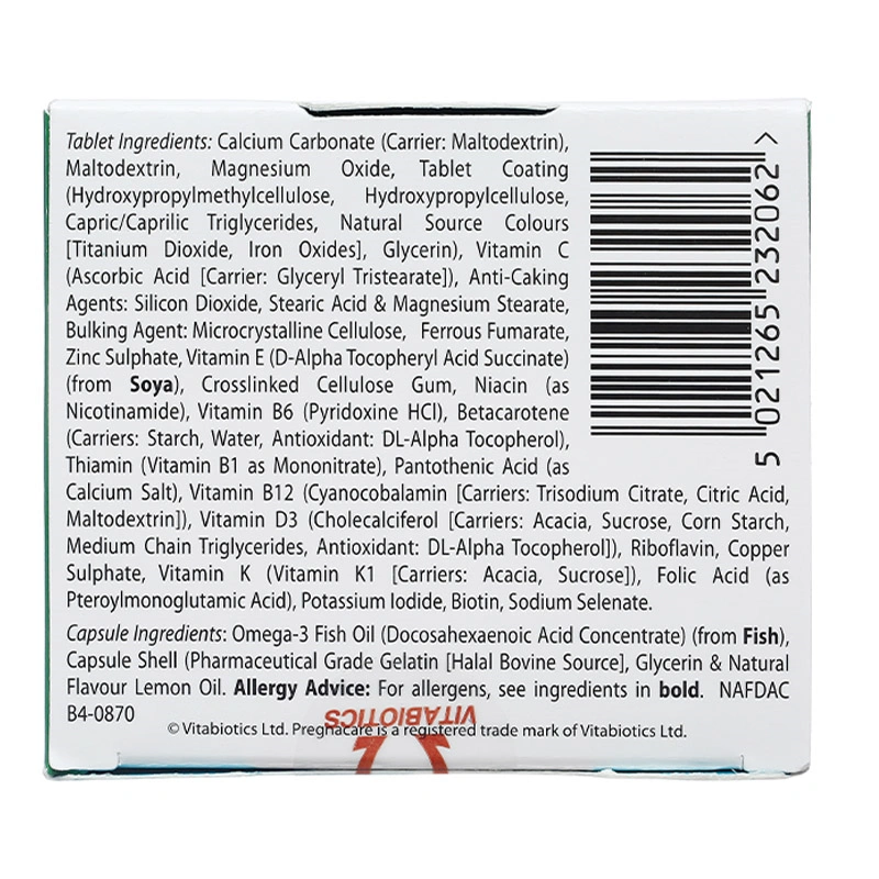 Vitabiotics Pregnacare breast-feeding bổ sung vitamin và khoáng chất, 84 viên dạng viên 6