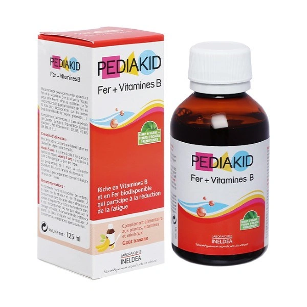 Siro Pediakid Fer + Vitamines B giúp giảm mệt mỏi 125 ml (từ 6 tháng) 1
