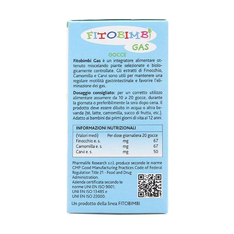 Fitobimbi Gas hỗ trợ tăng cường tiêu hóa, 30 ml dạng nhỏ giọt (1 - 12 tuổi) 4